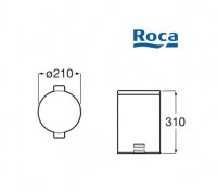 PAPELERA CON TAPA PUBLIC ROCA